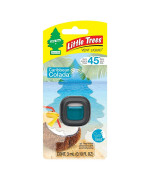 Little Trees Car Air Freshener Vent Liquid Provides Long-Lasting Scent For Auto Or Home Add A Splash Of Littleatrees To Your Vent Caribbean Colada, 4-Pack