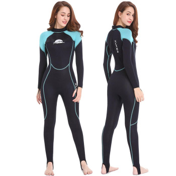 Xuker Wetsuit Women, 2Mm Neoprene Long Sleeve Full Body Back Zip Wet Suit In Cold Water For Diving Surfing Snorkeling Kayaking Swimming Scuba Water Sports