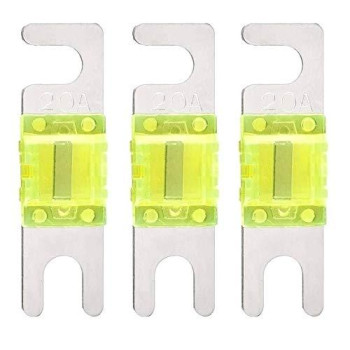 Mini Anl 20 Amp Fuse For Automotive Marine Audio Video System Electronics Fuse 3 Pack (20A)