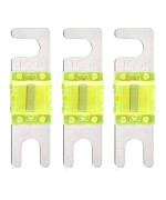 Mini Anl 150 Amp Fuse For Automotive Marine Audio Video System Electronics Fuse 3 Pack (150A)