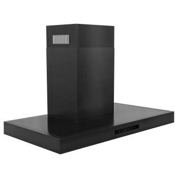 ZLINE 36" Convertible Vent Wall Mount Range Hood in Black Stainless Steel (BSKEN-36)