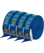 NRS 1" Heavy Duty Tie Down Strap 4 Pack-IconicBlue-15ft