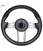 Golf Cart Steering Wheel Fit Golf Carts Ezgo Txt & Rxv Marathon Club Car Ds Precedent Onward Tempo Yamaha Drive Universal Cool Racing Golf Steering Wheel