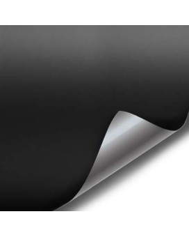 Vvivida Satin Flat Matte Stealth Jet Black Vinyl Wrap Roll With Air Release Technology (15Ft X 5Ft)