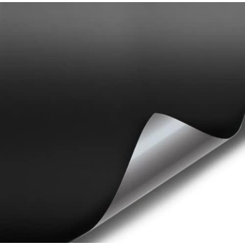 Vvivid Satin Flat Matte Stealth Jet Black Vinyl Wrap Roll With Air Release Technology (8Ft X 5Ft)