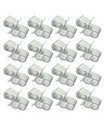 50 Pack 20mm Total Length Stainless Steel SunRunner Cable Clips Frame Wire Clips