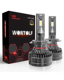 Wontolf H7 Led Headlight Bulbs 700 Brighter 130W 20000Lm High Power Super Bright 6000K Cool White Csp Chips Conversion Kit Ip68 Waterproof