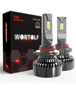 Wontolf 9005 Hb3 Led Headlight Bulbs 600 Brighter 120W 20000Lm High Power Super Bright 6000K Cool White Csp Chips Conversion Kit Ip68 Waterproof