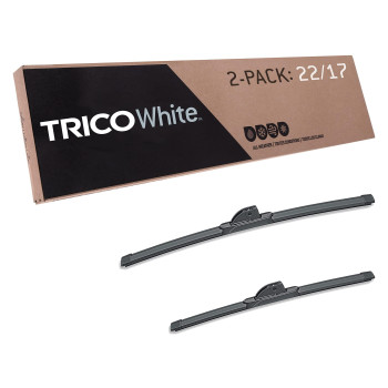 Trico Whitea 22 Inch & 17 Inch Pack Of 2 Extreme Weather Winter Automotive Replacement Windshield Wiper Blades For My Car (35-2217), Easy Diy Install & Superior Road Visibility