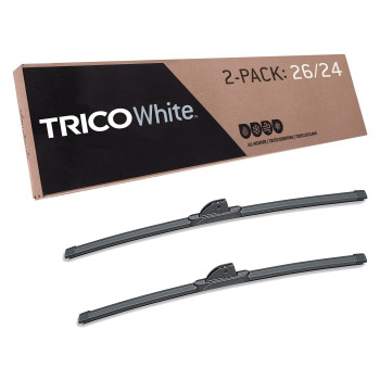 Trico White 26 Inch & 24 Inch Pack Of 2 Extreme Weather Winter Automotive Replacement Windshield Wiper Blades For My Car (35-2624)