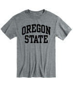 Ivysport Oregon State University Osu Beavers Short Sleeve Adult Unisex T-Shirt, Classic, Charcoal Grey, Large