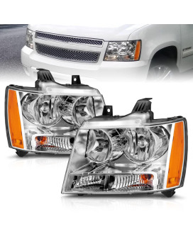 Amerilite For Chevy 07-13 Tahoesuburbanavalanche Factory Style Replacement Headlights Pair - Driver And Passenger Side