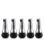 Ckauto Tr413Ac Chrome Rubber Snap-In Tire Valve Stems (5 Pack)
