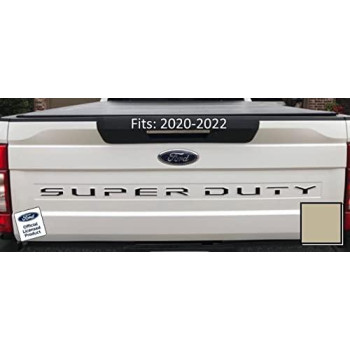 Ford Super Duty Letter Inserts Inlays Decals Stickers (Thin) For Tailgate (2020-2022) F250 F350 F450 (Sand Gold) - Csgd