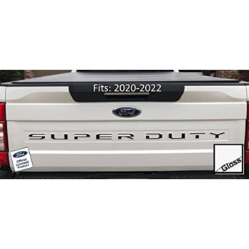 Decal Mods 2020-2022 Super Duty Tailgate Letter Inserts Overlays Decals Stickers (Thin) For Ford (2020-2022) F250 F350 F450 (White Gloss) - Cw