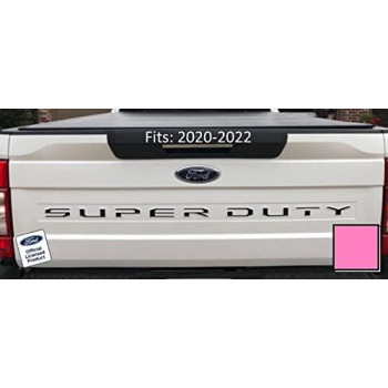 Decal Mods Ford Super Duty Letter Inserts Inlays Decals Stickers (Thin) For Tailgate (2020-2022) F250 F350 F450 (Soft Baby Pink) - Csoftpink