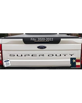 Decal Mods 2020-2022 Super Duty Tailgate Letter Inserts Overlays Decals Stickers (Thin) Compatible With Ford F250 F350 F450 (2020-2022) (American Flag) - Worn