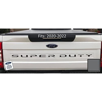 Ford 2020-2022 Super Duty Letter Inserts Inlays Decals Stickers (Thin) For Tailgate (2020-2022) F250 F350 F450 (Dark Gray) - Cdg