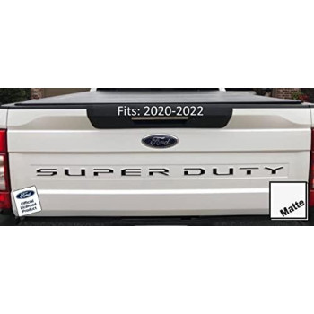 Ford Super Duty Letter Inserts Inlays Decals Stickers (Thin) For Tailgate (2020-2022) F250 F350 F450 (White Matte) - Cwm