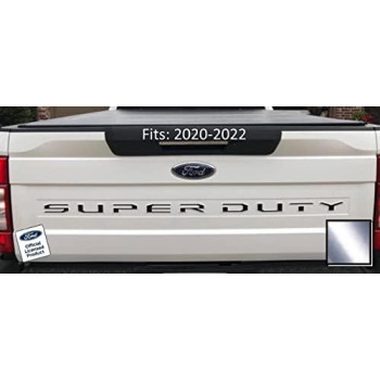 Ford 2020-2022 Super Duty Tailgate Letter Inserts Inlays Decals Stickers (Thin) For (2020-2022) F250 F350 F450 (Chrome) - Cchr