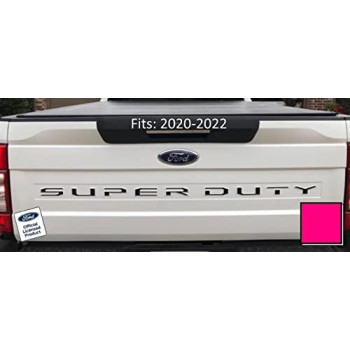 Decal Mods Ford Super Duty Letter Inserts Inlays Decals Stickers (Thin) For Tailgate (2020-2022) F250 F350 F450 (Hot Pink) - Chotpink