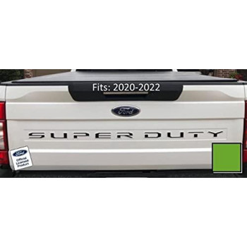 Decal Mods Super Duty Tailgate Letter Inserts Inlays Decals Stickers (Thin) For (2020-2022) Ford F250 F350 F450 (Vibrant Green) - Cvgn