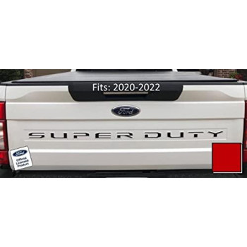 Ford 2020-2022 Super Duty Tailgate Letter Inserts Inlays Decals Stickers (Thin) For (2020-2022) F250 F350 F450 (Red) - Cr