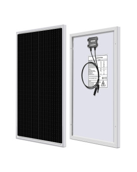 Weize 100 Watt 12 Volt Solar Panel, High Efficiency Monocrystalline Pv Module For Home, Camping, Boat, Caravan, Rv And Other Off Grid Applications