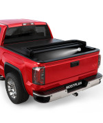 Mostplus Quad Fold Soft 65Ft Truck Tonneau Cover Compatible With 2019 2020 2021 2022 2023 Chevy Chevrolet Gmc Sierra Silverado 1500 New Body Style Four Fold On Top