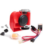 Farbin Mini Air Horn 12V 150Db Super Loud, Compact Car Horn With Compressor And Wiring Harness For Any 12V Vehicles