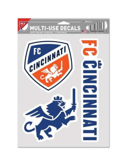 Mls Fc Cincinnati Decal Multi Use Fan 3 Pack Team Colors One Size