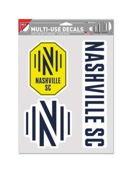 Wincraft Mls Nashville Sc Decal Multi Use Fan 3 Pack Team Colors One Size