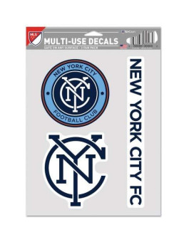 Wincraft Mls New York City Fc Decal Multi Use Fan 3 Pack Team Colors One Size