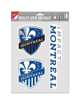 Wincraft Mls Impact Montreal Decal Multi Use Fan 3 Pack Team Colors One Size