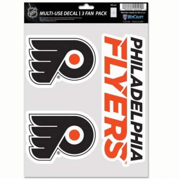 Nhl Philadelphia Flyers Decal Multi Use Fan 3 Pack Team Colors One Size