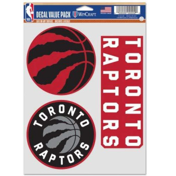 Wincraft Nba Toronto Raptors Decal Multi Use Fan 3 Pack Team Colors One Size