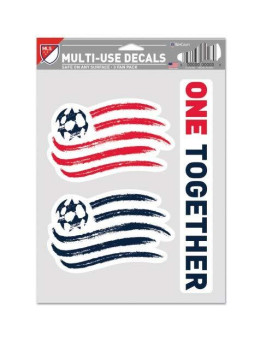 Wincraft Mls New England Revolution Decal Multi Use Fan 3 Pack Team Colors One Size