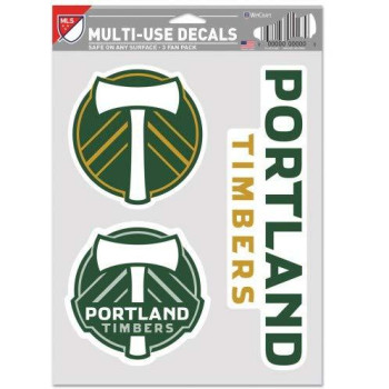 Wincraft Mls Portland Timbers Decal Multi Use Fan 3 Pack Team Colors One Size