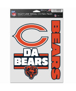 Wincraft Nfl Chicago Bears Decal Multi Use Fan 3 Pack Team Colors One Size