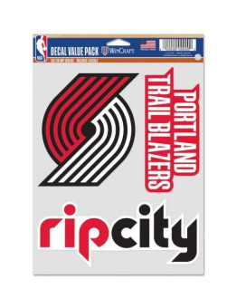 Wincraft Nba Portland Trail Blazers Decal Multi Use Fan 3 Pack Team Colors One Size