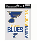 Wincraft Nhl St. Louis Blues Decal Multi Use Fan 3 Pack Team Colors One Size
