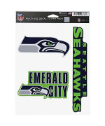 Wincraft Nfl Seattle Seahawks Decal Multi Use Fan 3 Pack Team Colors One Size