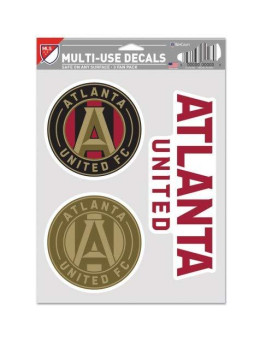 Wincraft Mls Atlanta United Fc Decal Multi Use Fan 3 Pack Team Colors One Size