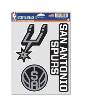 Wincraft Nba San Antonio Spurs Decal Multi Use Fan 3 Pack Team Colors One Size