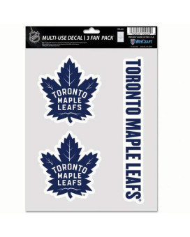 Wincraft Nhl Toronto Maple Leafs Decal Multi Use Fan 3 Pack Team Colors One Size