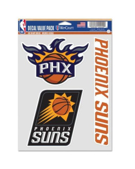 Wincraft Nba Phoenix Suns Decal Multi Use Fan 3 Pack Team Colors One Size