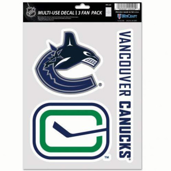 Wincraft Nhl Vancouver Canucks Decal Multi Use Fan 3 Pack Team Colors One Size