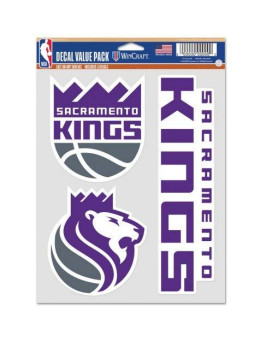 Wincraft Nba Sacramento Kings Decal Multi Use Fan 3 Pack Team Colors One Size