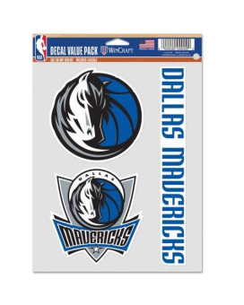 Wincraft Nba Dallas Mavericks Decal Multi Use Fan 3 Pack Team Colors One Size