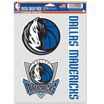 Wincraft Nba Dallas Mavericks Decal Multi Use Fan 3 Pack Team Colors One Size